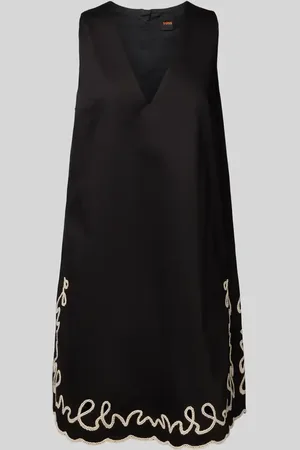 HUGO BOSS Minikleid mit V-Ausschnitt Modell 