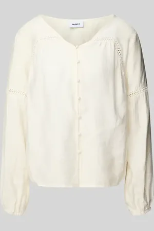 Moves Bluse mit Lochstickerei Modell 