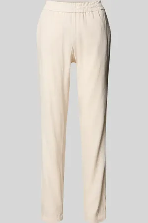 Marc Cain Hose aus Leinen-Mix mit Eingrifftaschen in , Größe 34