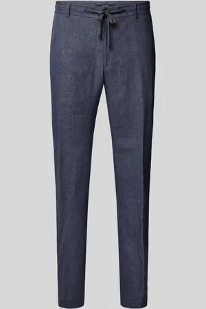 JOOP! Slim Fit Leinenhose mit elastischem Bund Modell 