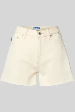 Hugo Blue Jeansshorts mit Label-Detail Modell 