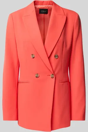 QS by s.Oliver Slim Fit Longblazer mit 2-Knopf-Verschluss in , Größe 34