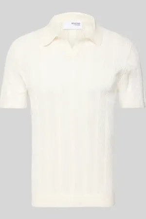 SELECTED Poloshirt in Strick-Optik Modell 