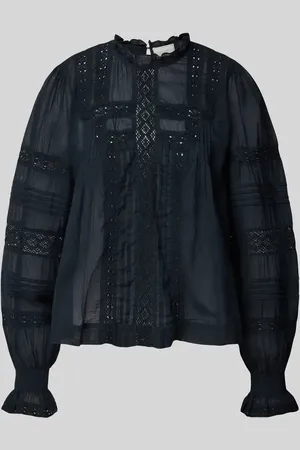 Neo Noir Bluse mit rückseitigem Knopfverschluss Modell 