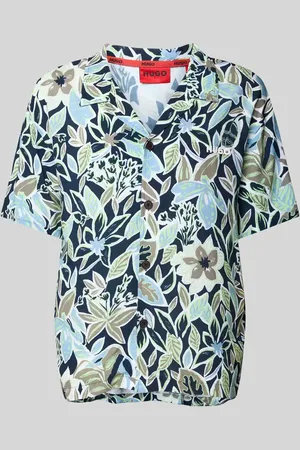 HUGO BOSS Relaxed Fit Freizeithemd mit 1/2-Arm in , Größe L