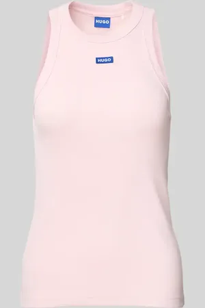Hugo Blue Tanktop mit Label-Stitching in , Größe M