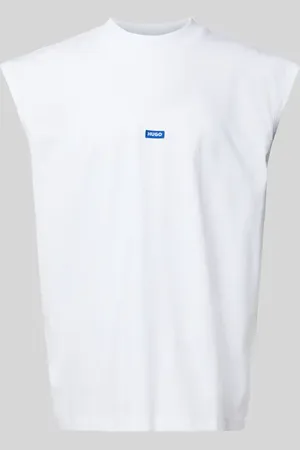 Hugo Blue Tanktop mit Label-Detail Modell 