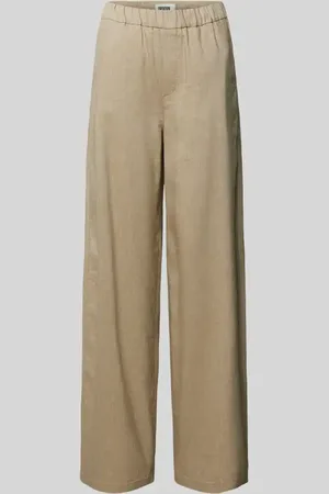 Drykorn Straight Leg Leinenhose mit elastischem Bund Modell 