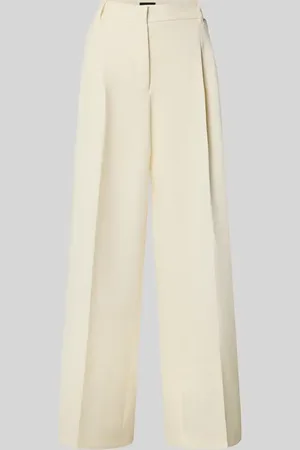 QS by s.Oliver Regular Fit Bundfaltenhose mit weitem Bein in , Größe 34/32