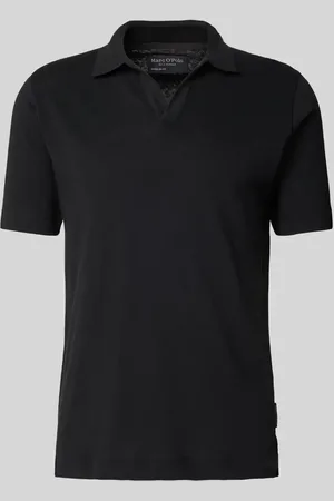 Marc O’ Polo Regular Fit Poloshirt aus Baumwoll-Leinen-Mix in , Größe L