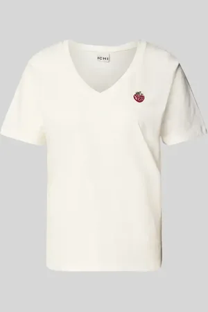 Ichi T-Shirt mit Motiv-Stitching Modell 