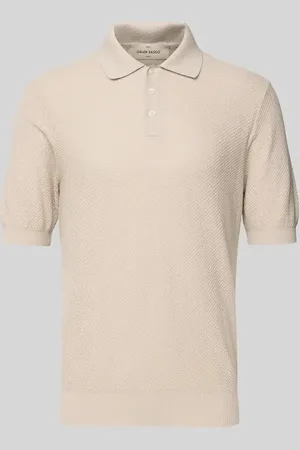 Gran Sasso Regular Fit Poloshirt mit Strukturmuster in , Größe 48