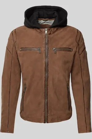 Gipsy Lederjacke mit Kapuze Modell 