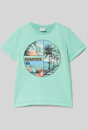 QS by s.Oliver Regular Fit T-Shirt aus reiner Baumwolle in , Größe 104