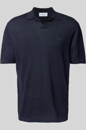 Les Deux Relaxed Fit Poloshirt mit V-Ausschnitt Modell 