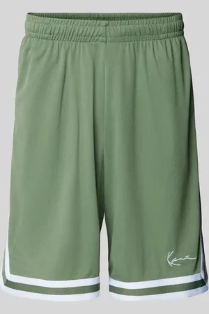 Karl Kani Baggy Fit Shorts mit Strukturmuster in , Größe L