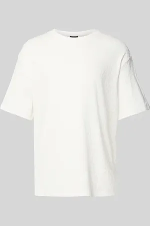 QS by s.Oliver Relaxed Fit T-Shirt aus strukturiertem Jersey in , Größe L