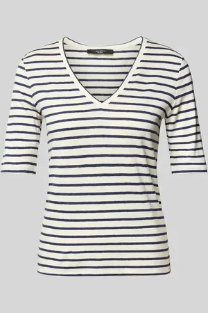 Max Mara T-Shirt mit V-Ausschnitt Modell 