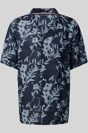 Tommy Hilfiger Bowling-Hemd aus Modal-Viskose-Mix in , Größe L