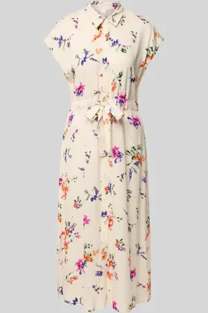 Y.A.S Hemdblusenkleid aus Viskose mit Bindegürtel Modell 