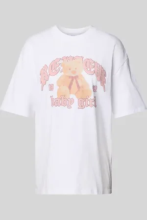 Review Oversized T-Shirt mit Label-Print in , Größe L