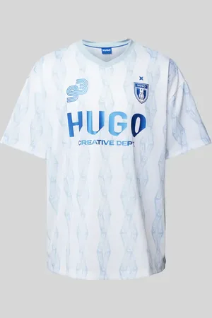 Hugo Blue T-Shirt mit Label-Print in , Größe L