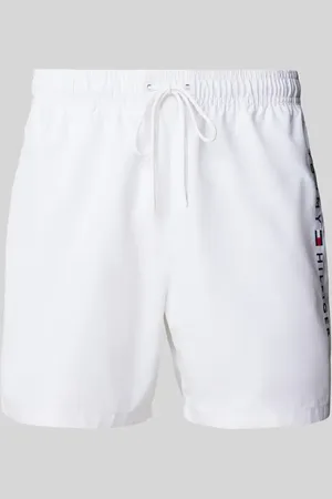 Tommy Hilfiger Regular Fit Badeshorts mit Label Stitching in , Größe L