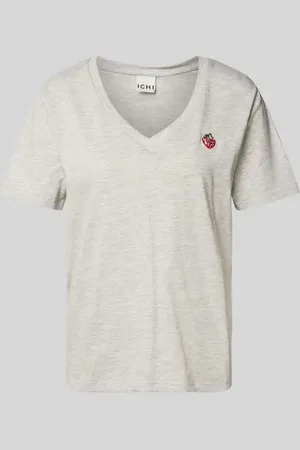 Ichi T-Shirt mit Motiv-Stitching Modell 