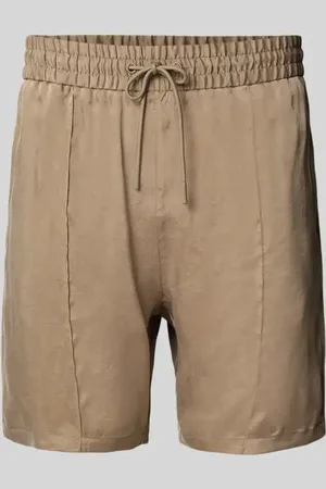 HUGO BOSS Regular Fit Shorts mit fixierten Bügelfalten Modell 