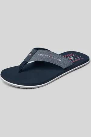 Tommy Hilfiger Flip Flops mit Denim-Riemchen in , Größe 41
