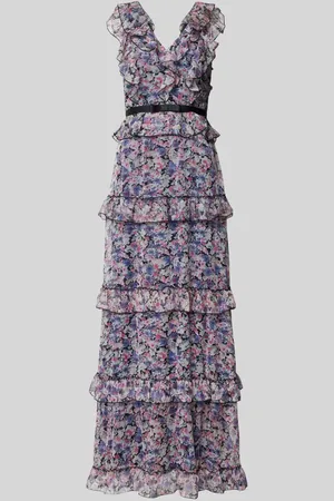 Lipsy London Abendkleid mit Volants in , Größe 34