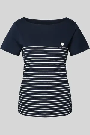 TOM TAILOR Regular Fit T-Shirt aus reiner Baumwolle in , Größe L