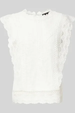 QS by s.Oliver Regular Fit Bluse aus Spitze in , Größe 44