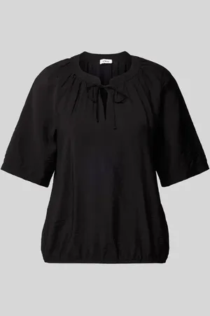 QS by s.Oliver Relaxed Fit Blusenshirt aus Viskose-Mix in , Größe 34