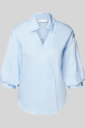 Rich & Royal Slim Fit Bluse mit tiefem V-Ausschnitt in , Größe 34