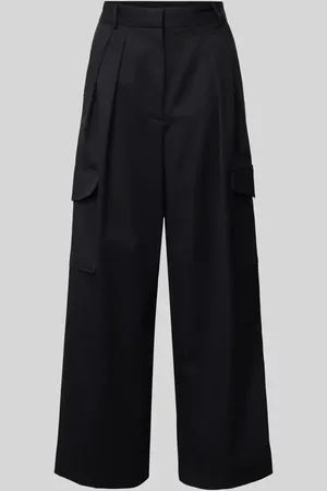 Ivy & Oak Wide Leg Bundfaltenhose mit Cargotaschen Modell 