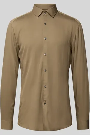 HUGO BOSS Slim Fit Business-Hemd mit Kentkragen Modell 