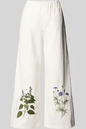 Max Mara Wide Leg Stoffhose mit elastischem Bund Modell 