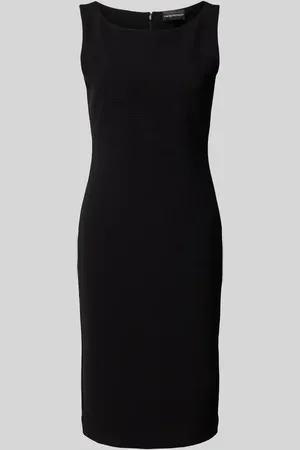 Emporio Armani Knielanges Kleid mit Strukturmuster in , Größe 38