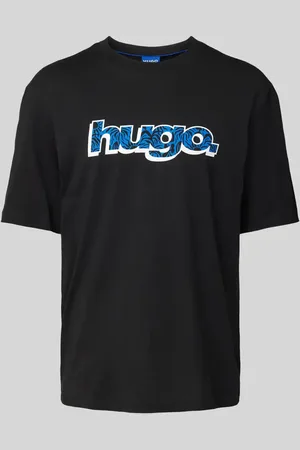 Hugo Blue T-Shirt mit Label-Print Modell 