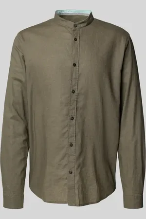 TOM TAILOR Regular Fit Freizeithemd aus Leinen-Baumwoll-Mix in , Größe L