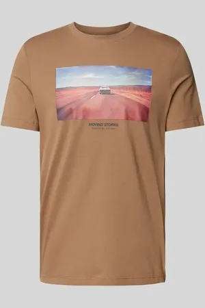 QS by s.Oliver Regular Fit T-Shirt aus reiner Baumwolle in , Größe L
