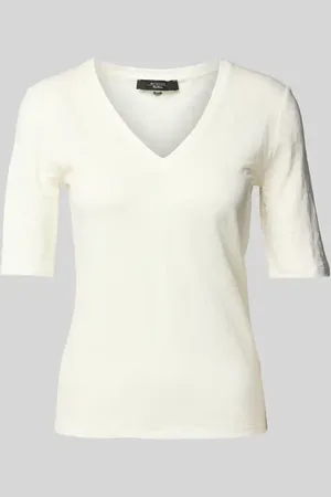 Max Mara T-Shirt mit V-Ausschnitt Modell 