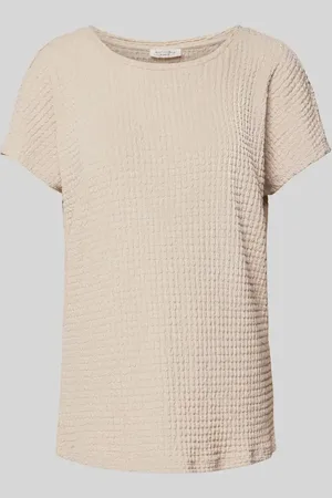 Christian Berg T-Shirt mit geripptem Rundhalsausschnitt in , Größe L