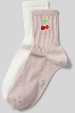 Jake*s Socken mit Label-Stitching im 2er-Pack in , Größe 39-42