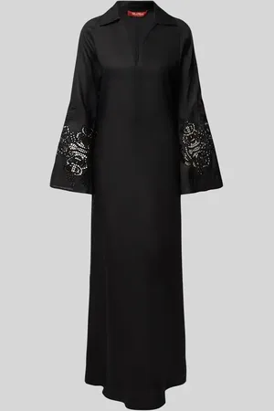 Max Mara Leinenkleid mit Lochstickerei Modell 