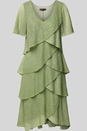 Vera Mont Knielanges Cocktailkleid mit V-Ausschnitt in , Größe 36