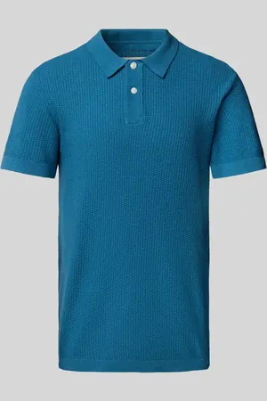 Blend Regular Fit Poloshirt mit gerippten Abschlüssen Modell 