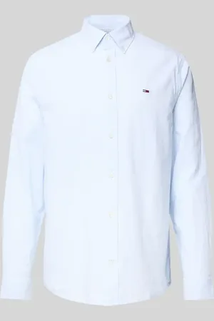 Tommy Hilfiger Regular Fit Freizeithemd aus Baumwoll-Leinen-Mix mit Button-Down-Kragen in , Größe L