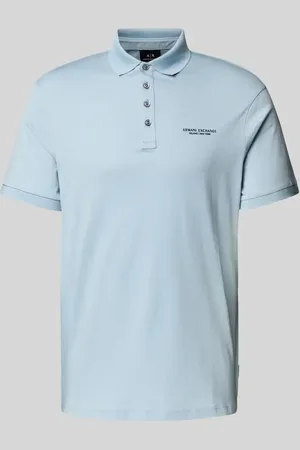 Armani Exchange Poloshirt mit Label-Print in , Größe L